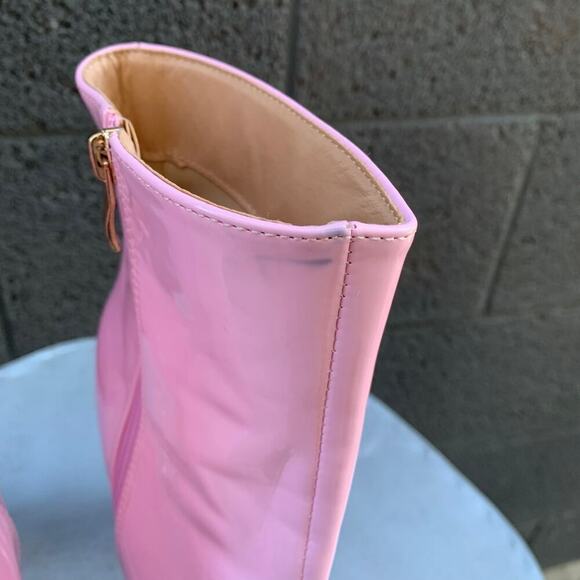 Yoki Patent Leather High Booties - Picture 8 of 8